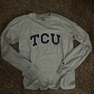 grey TCU women’s shirt long sleeve